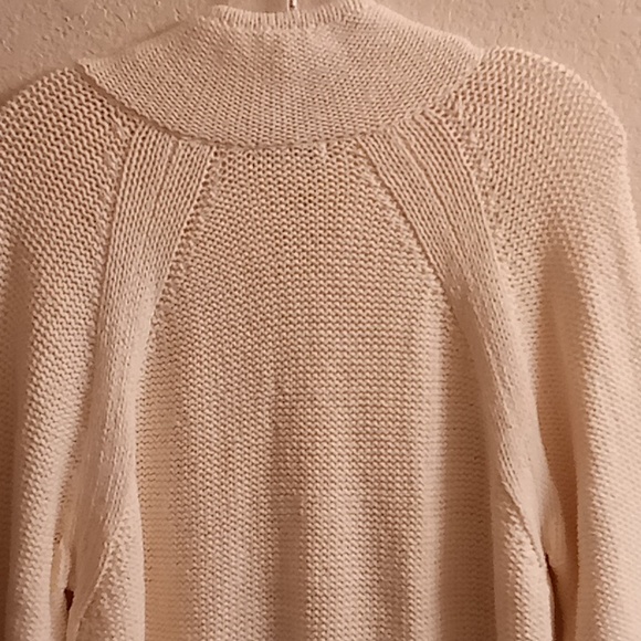 NEW J. Jill Boho Hippie Winter Fall Sz L Long Sleeves Cream Color Sweater C26 P - Picture 5 of 13